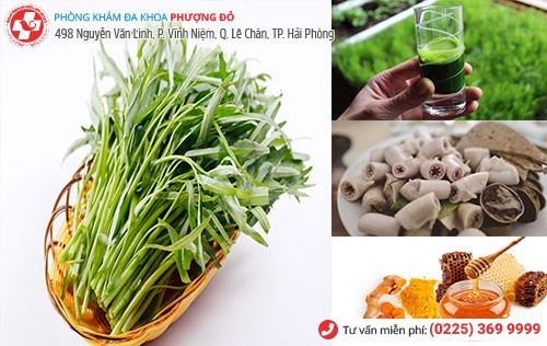 Chữa trĩ bằng rau muống